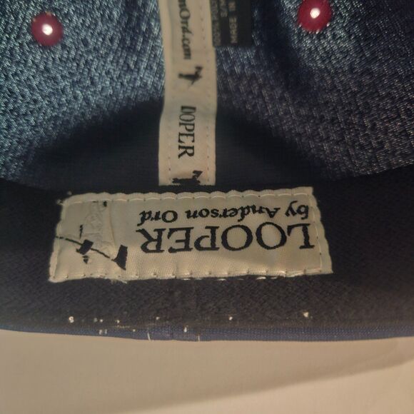 Looper Anderson Ord Golf Hat American Flag Patch Baseball Cap 7.25-7.5 - Picture 3 of 4